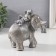Polystone souvenir "Funny slopies go on a big elephant" 18.5x9x15 cm