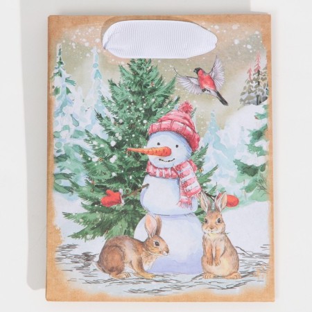 Craft vertical “snow -covered forest”, s 12 x 15 x 5.5 cm, New Year-6