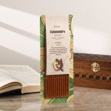 Magic honey candle with wild safflower to restore energy 