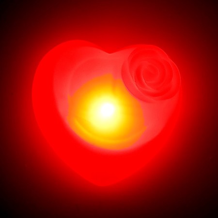 LED lumberry "Heart", red glow-4