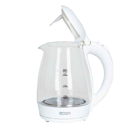Electric kettle ECON ECO-1739KE, 2200W, glass, 1.7 l, white color-8