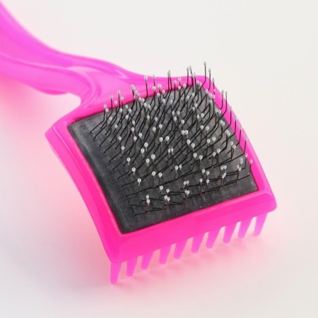 Brush - small packer soft with drops, base 44 x 44 mm, pink-2