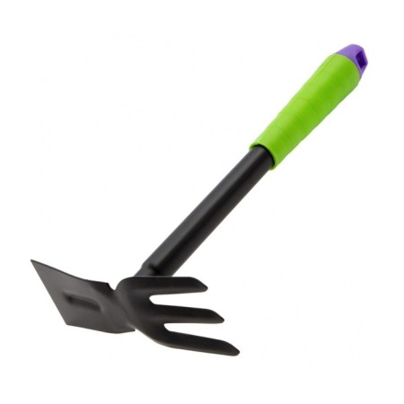 A set of garden tools, 7 items: 2 rakes, looser, a moth, a spatula, 2 lengthening rods, length 40 cm-3