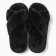 Women's slippers with an open nose, size 36-37, black