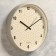 Wall clock, series: classic, "hexagons", smooth move, d-30.5 cm