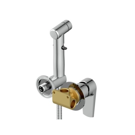 Hygienic shower mixer cersanit moduo, built -in, single -rod, chromium