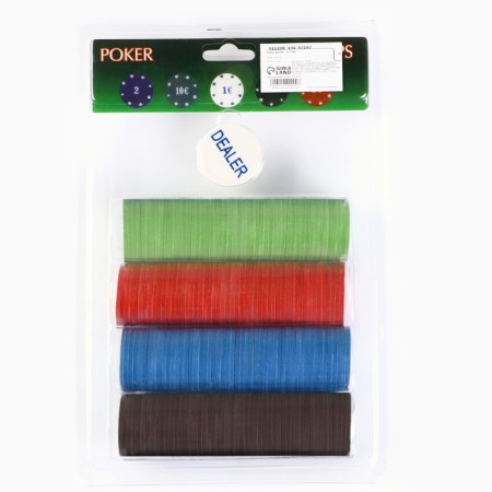 Set of chips 200 pcs, with a face value, D-4 cm, 29 x 18 cm-1