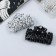Hair crab "Efi" spider web, 9 cm, black white