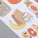 Plastic sticker with the gold contour "School and Sport" 28.5x10.5 cm