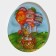 Glass stand for eggs of 10 cells of the Daillean "Easter rabbit", 24 × 20.5 cm