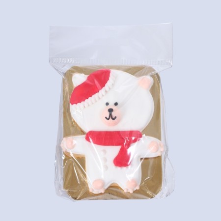 New Year. Vanilla cookies "Mishutka" 40 g (1 Cor = 15pcs)-8