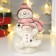 Souvenir Ceramics Light "Snowman with a snowman in pink caps" 17.5x11x12.5 cm