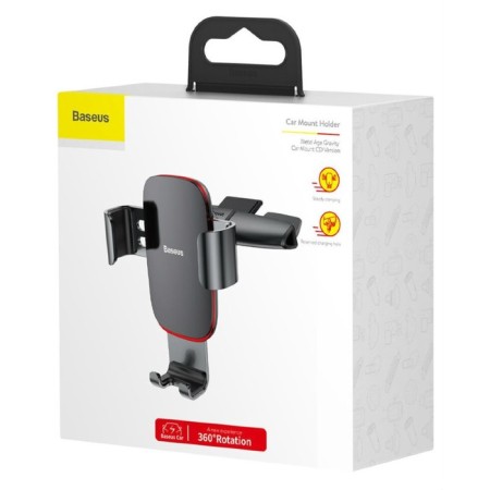 Car holder Baseus Metal Age, black, on CD slot-6