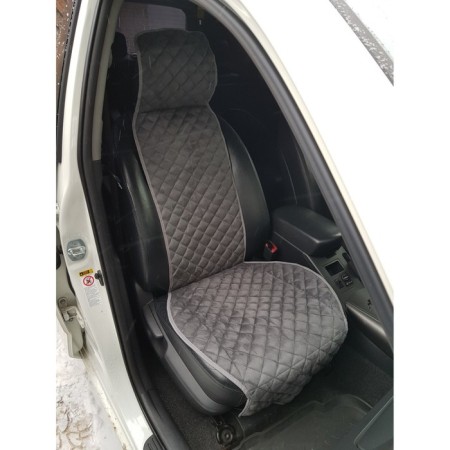 Alcantara seats Skyway Expensiv, Gray, Black Start-1