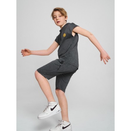 Sports suit for a boy, height 152 cm, gray color-2
