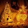 LED figure "Deer golden", 36 × 60 × 21 cm, 20 watts, 220 B