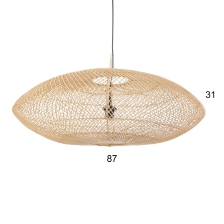 Ceiling light from rattan "Balance" 1x120W, E27, 80x80x35 cm-1