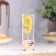 Candle in a cake on a skewer, number 9, gold, 4.5x2.5 cm