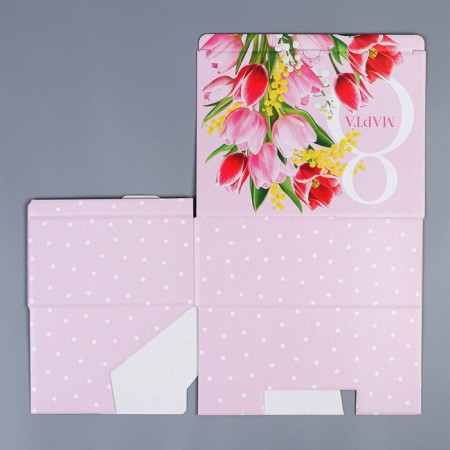 Box Gift team, packaging, “March 8”, 26 x 19 x 10 cm-6