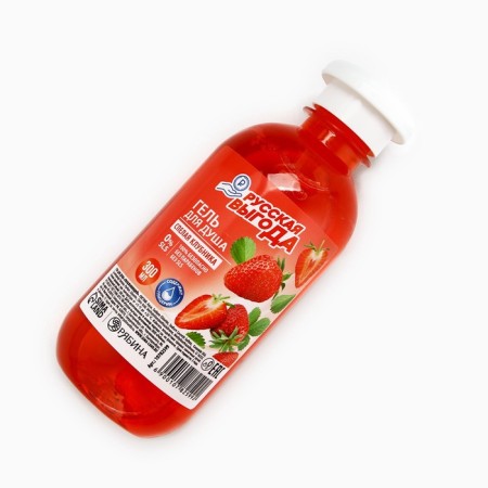 Shower gel Russian benefit, 300 ml, aroma of ripe strawberries-1