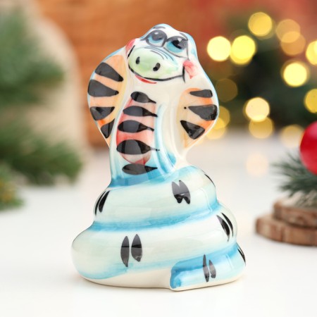 Souvenir "Snake Milena", Gzhel, Color, 10x6.5 cm