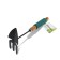 Combined Greengo Moth, length 30 cm, wooden handle with foam
