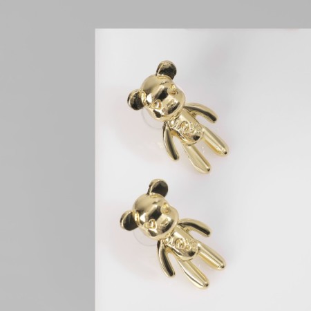 Earrings "Plush Bear", color gold-1