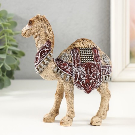 Polystone souvenir "Desert camel with a blanket" 11.7x4.7x13.5 cm-3