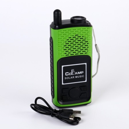 Battery Light, 1500 mAh, radio, column, USB-boiling, with a solar battery, mix-1