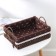 Basket for storage of handmade wicker work “Margarita”, 31 × 22 × 10 cm, brown color