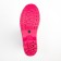 Women's rubber boots, black+pink, size 36