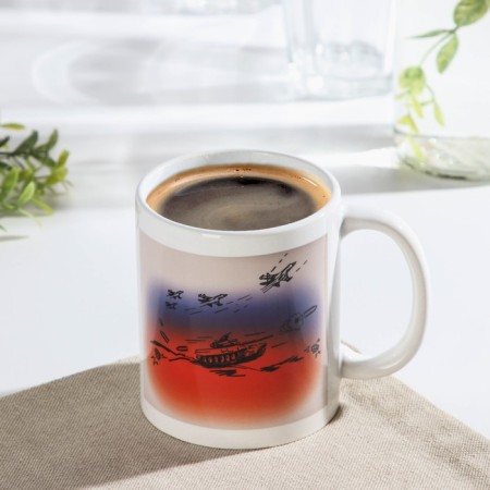 Homeleon mug ceramic shares “Ready for battle!”, 350 ml ㅤ