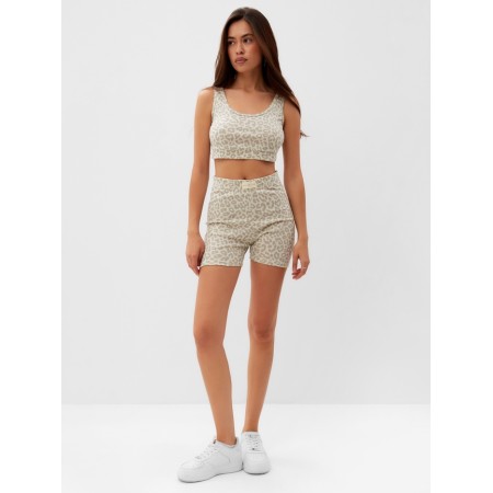 Women's costume (shorts and top) mist: leo p. 42, beige-1