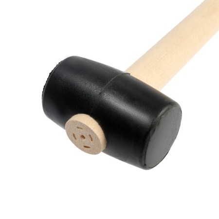 Kiyanka scrap, wooden handle, black rubber, 45 mm, 200 g-2