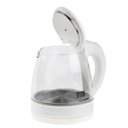 Electric kettle Homestar HS-1053, glass, 1.2 l, 1500 watts, white-5