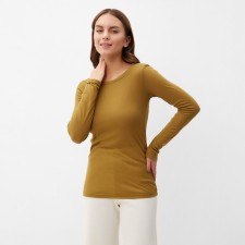Women's longliva KAFTAN: BASIC Line color dark olive, size 48-50