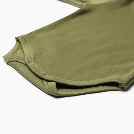 Body baby, with a long sleeve, khaki color, height 68 cm-3