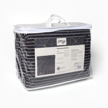 Lovelife covering Euro Maxi Striped 240*210 ± 5cm, Novosatin, 100%p/e-4