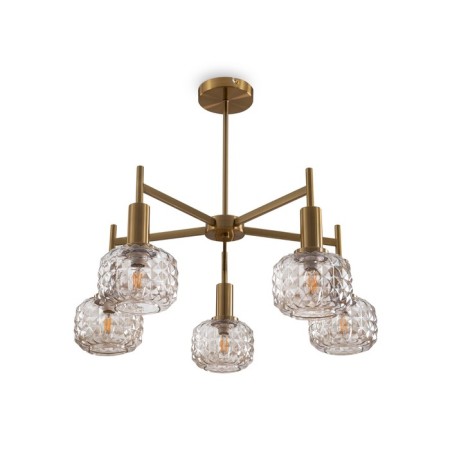 Freya FR5366CL-05BS Fero, 650x650x550 mm ceiling lamp, E14, 5x40W, brass color-2
