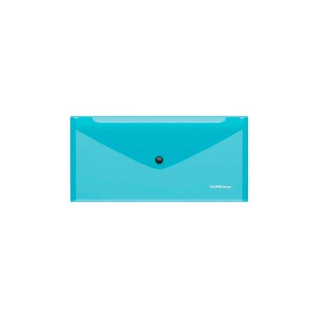 Folder-convert on the button 255 x 130 mm (Travel) Erichkrause "Glossy Vivid", translucent, 180 μm, blue-4