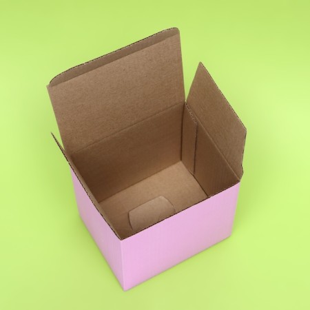 Box under a mug, without a window, pink 12 x 9.5 x 12 cm-3