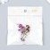 Brads for scrapbooking "Drops of paint" set 10 pcs mix 1.5x1.1x1.1 cm
