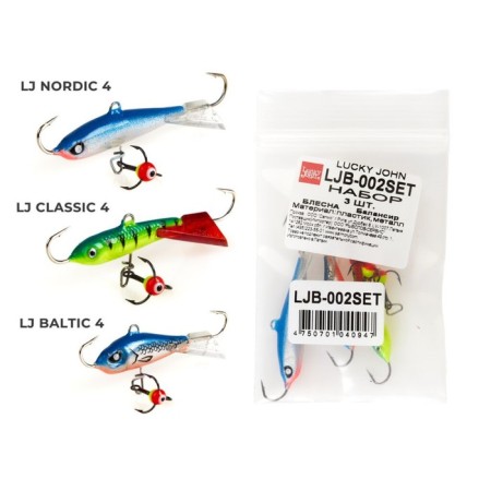Balancir Lucky John 3pcs set 2 mix perch 1-8