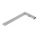 Aluminum square with tundra level, 300 mm