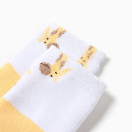 Noski children's terry, yellow color, size 14-16-1