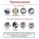 Tundra dowel, type "butterfly", for hollow structures, nylon, 8x28 mm, 500 pcs