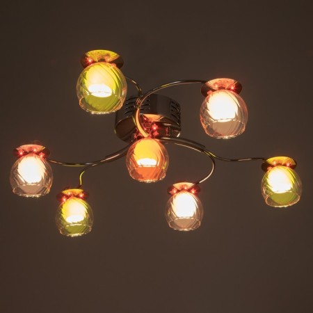 Luster "Lowing" 7x20W G4 chrome 65x65x15 cm-5