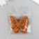 Decor "Butterflies" mix 5.5x4.5 cm set 6 pcs foam glitter