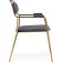 ASPEN Metal/velor Metal Carcass, gold/gray 60x65x86 cm