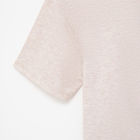 Women's T-shirt Minaku Oversize Fit: Color Beige Melange, Rr. 46-6
